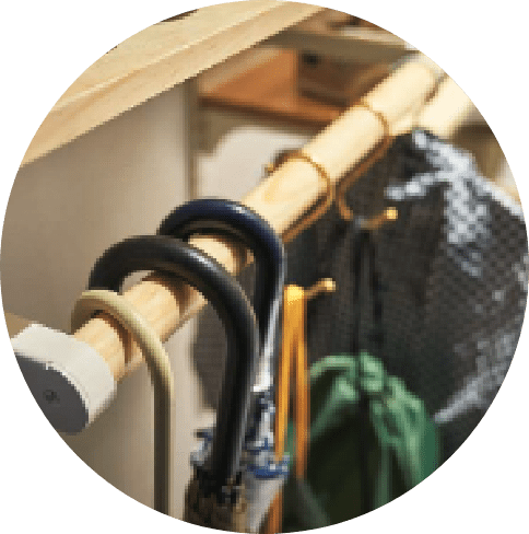 外で使うものは家に持ち込まない