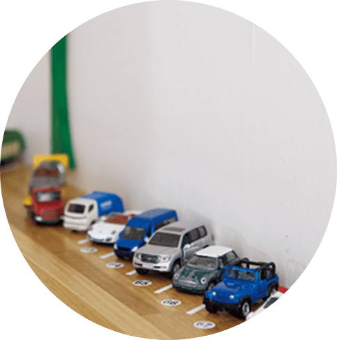 よく使うものはすぐ手の届く場所に「おく」